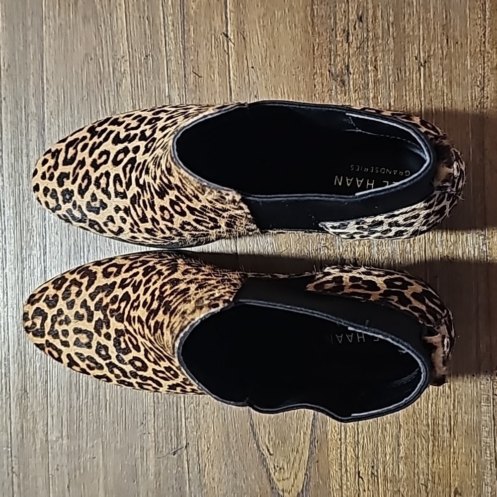 Cole Haan Gia Printed Haircalf Ankle Bootie Size 6.5 - Picture 12 of 17